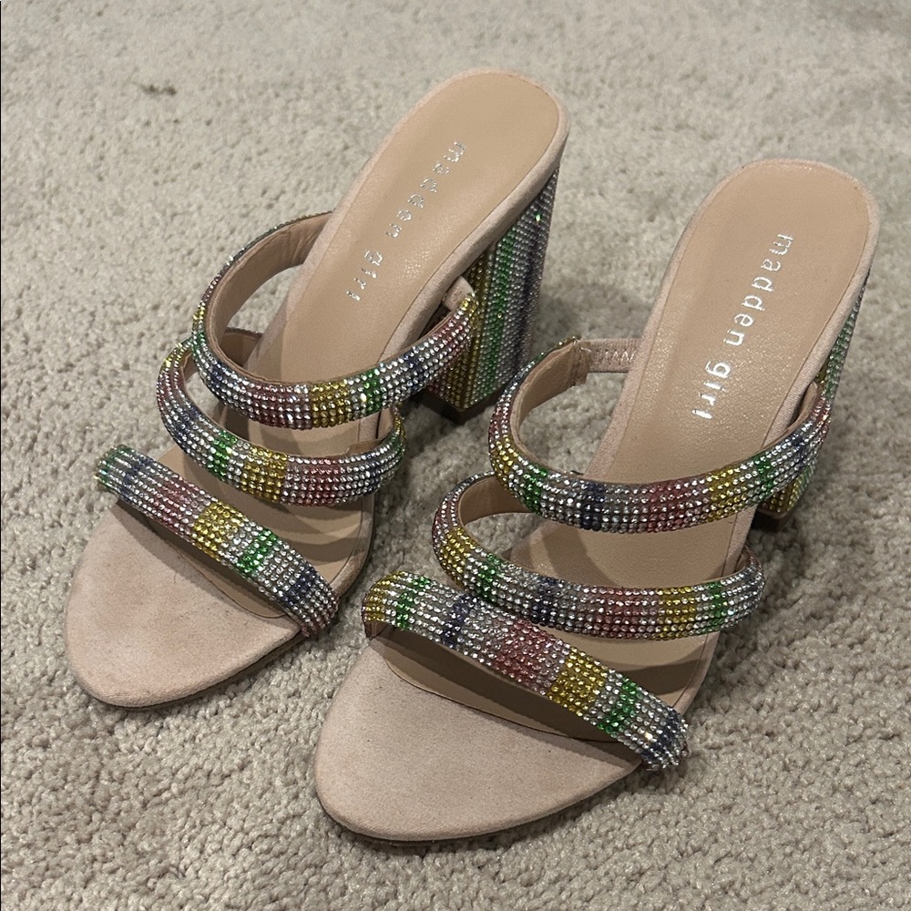 Madden Girl Colorful Strappy Mules